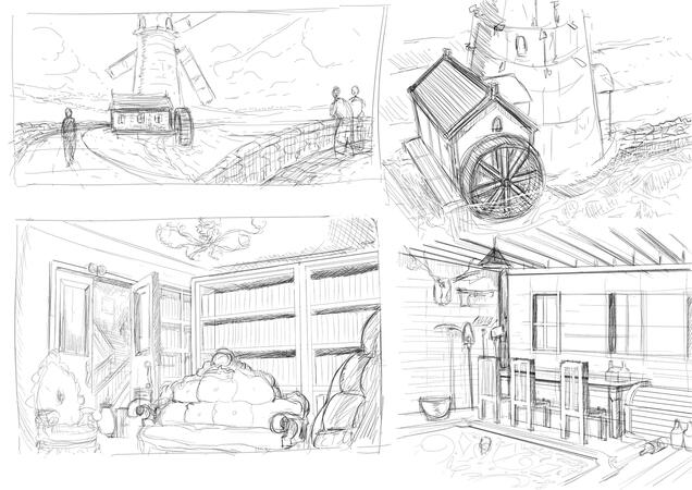 Sketch Scene or BG Landscape 350 [THB]